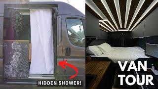 VAN TOUR W/ HIDDEN SHOWER - Ultra Modern Van tour