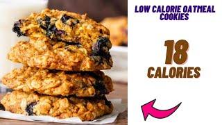 Low calorie oatmeal cookies- low calorie cookies- low calorie snacks