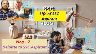 A day in life of ssc aspirant after quitting corporate job || Vlog 2 | SSC CGL 2025