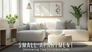 Chic & Cozy Small Apartment Decorating Tips for Every Style