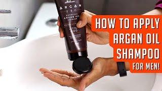 Unboxing & Applying Satthwa Argan Oil Shampoo! For Men!