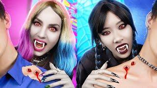 Wednesday Addams ve Enid Vampir Oldular! Wednesday Addams'tan Popüler Vampire!
