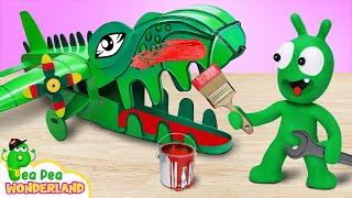Pea Pea Helps Friends Repair The Crocodile Dentist's Plane | Pea Pea Wonderland - fun video for kids