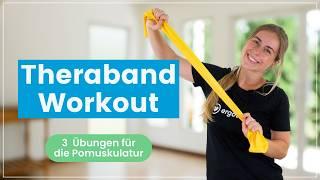 Po Workout mit Theraband - 3 Übungen reichen, um Deine Pomuskeln zum Brennen zu bringen!