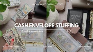 Cash Envelope Stuffing | $1,430 | February No. 1 | + Life Update! 