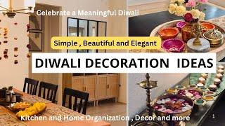 Diwali Decoration Ideas | Diwali Decor Inspiration | Kitchen and Home Organization and Decor |