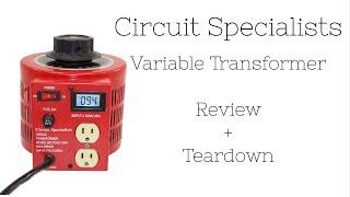 Circuit Specialists Variac Teardown and Review - Model TDCG-2D