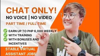 BECOME A CHAT OPERATOR AND EARN PHP 6000 WEEKLY | WORK FROM HOME | REMOTE WORK