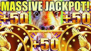 MASSIVE EPIC JACKPOT!! OVER 1000X!! BIGGEST BUFFALO JACKPOT OF MY LIFE!  BUFFALO CHIEF Slot Machine