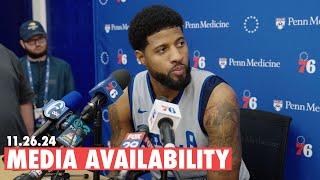 Philadelphia 76ers Practice Media Availability | Paul George | 11.26.24