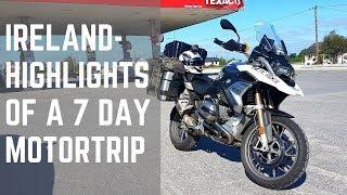 7 day motorcycle trip in Ireland - Highlights!