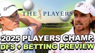 2025 Players Championship DFS + Betting Preview : Key Stats, Draftkings Core, Values + Outright Bets