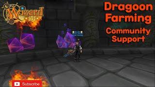 Wizard101 Dragoon Farming With The Community!!!