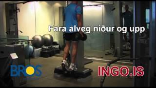 Kálfalyftur. Calf raises