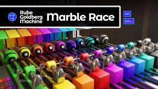 Rube Goldberg Machine (Chain Reaction) Marble Race! | #marbles #marblerun #marblerace #asmr #sensory