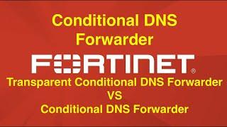 [Fortigate] Conditional DNS Forwarder . Compare with Transparent conditional DNS Forwarder