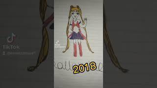 Para mejorar dibujando es necesario obsesionarse con un personaje #sailormoon #dibujo #anime