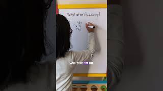 How to Calculate Multiplication Partitioning Part 2 - Maths with Sophia #shorts #mathematics
