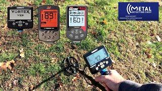 GARRETT VORTEX VS MINELAB ELITE VS NOKTA TRIPLE SCORE - DEPTH TEST