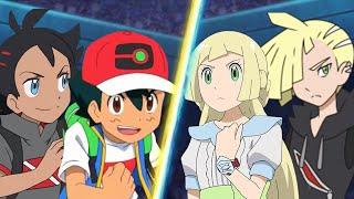 Pokemon Battle: Ash and Goh Vs Lillie and Gladion