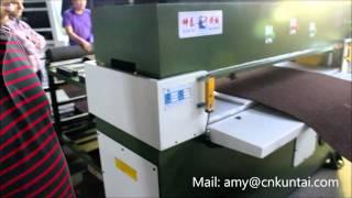 kuntai precision hydraulic 4-column plane cutting machine for Carpet