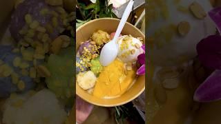 Grass Jelly, Korean Corn dog and Pad Thai Noodles!Thailand’s Floating Market #ytshorts #foodshorts