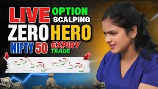 LIVE  TRADING NIFTY50 EXPIRY ZERO HERO || 9 JAN || #thetradingfemme #nifty50 #banknifty #livetrading