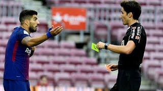 Luis Suarez dives and gets booked  ▶ FC Barcelona vs Las Palmas 3-0