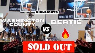 ROUND 2!! JV GAME WAS LIT!!! Bertie & Washington County SHOWS OUT in front of SOLD OUT CROWD!!