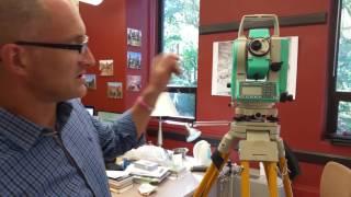 Setting up a total station and basics of operation