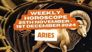 Aries Horoscope Weekly Astrology 25th November - 1st December 2024