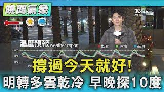 撐過今天就好! 明轉多雲乾冷 早晚探10度｜氣象主播 吳軒彤｜TVBS氣象站｜TVBS新聞20250115 @TVBSNEWS01