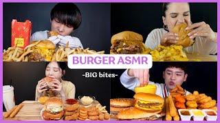 ASMR JUICY BURGERS MUKBANG COMPILATION | BIG BITES