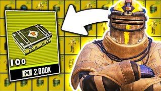 Opening 100 Fabled Armor Crates in Metro Royale