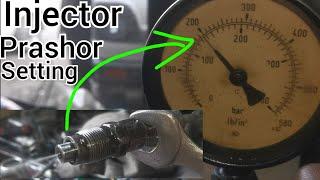 how to Toyota 5L, 3L,2c,1kz,1hz,2L,3c injector prashor setting / Toyota 5L nozzle clean