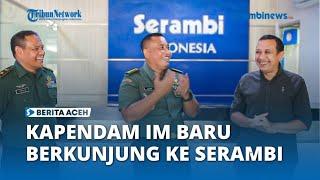 Kapendam IM, Kolonel Inf Irhamni Zainal Berkunjung ke Harian Serambi Indonesia