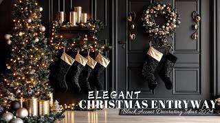 Elegant Black Christmas Entryway Ideas to Transform Your Holiday Decor