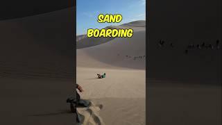 Sandboarding in the Peruvian Desert 