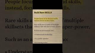 Build Rare Skills#learn #viral #youtubeshorts