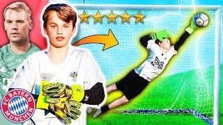 il NUOVO NEUER ci SFIDA !! Baby PORTIERE FENOMENO vs FOOTWORK !!