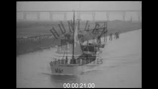 Boats on the Kiel Canal, Germany, 1930s - Film 1017434