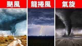 颶風、龍捲風、氣旋等等這些到底有什麼差別呀