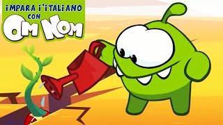 Impara con Om Nom | Pianta un albero | Albero di fagioli caramellati | Learn Italian with Om Nom