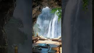 Would You Unplug for a Week in this Waterfall View Cave House?" #mindful escape #scenicretreat