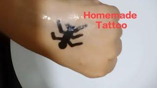 make tattoo using marker pen and water