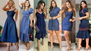 ESPECTACULARES  VESTIDOS DE MEZCLILLA/DENIM DE MODA 2021/COMBINA CON ESTILO TU ROPA DE MEZCLILLA!