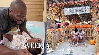 We Took Our BABY to the Pumpkin Patch & Here's What Happened, 2 month SHOTS, Chitchat about progress