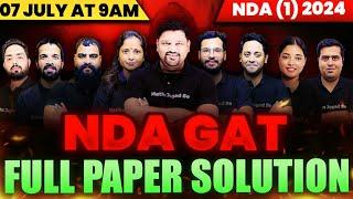 NDA GAT 2024 (1) Full Paper Solution  NDA (1) 2024 Full GAT Paper Solution  GAT Paper Solution NDA