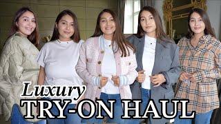 Louis Vuitton, The Frankie Shop, Burberry Clothing Try-On Haul | Luxury Unboxing 2022