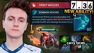 MIRACLE discovers NEW META with Lycan 7.36 SPIRIT WOLVES Carry